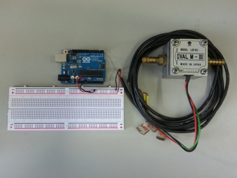 Connection of the sensor and Arduino plate