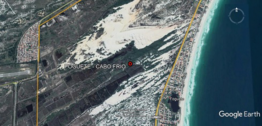 Área 2 – Restinga do Foguete – Cabo Frio – UTM 23 K 803099.00 m E / 7462629.00 m N